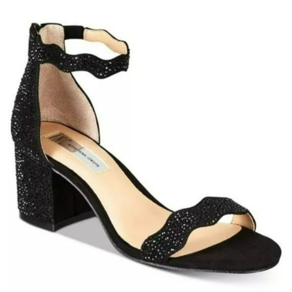 INC International Concepts Shoes - INC International Concepts Hadwin Scallop Block Heel Sandals-9